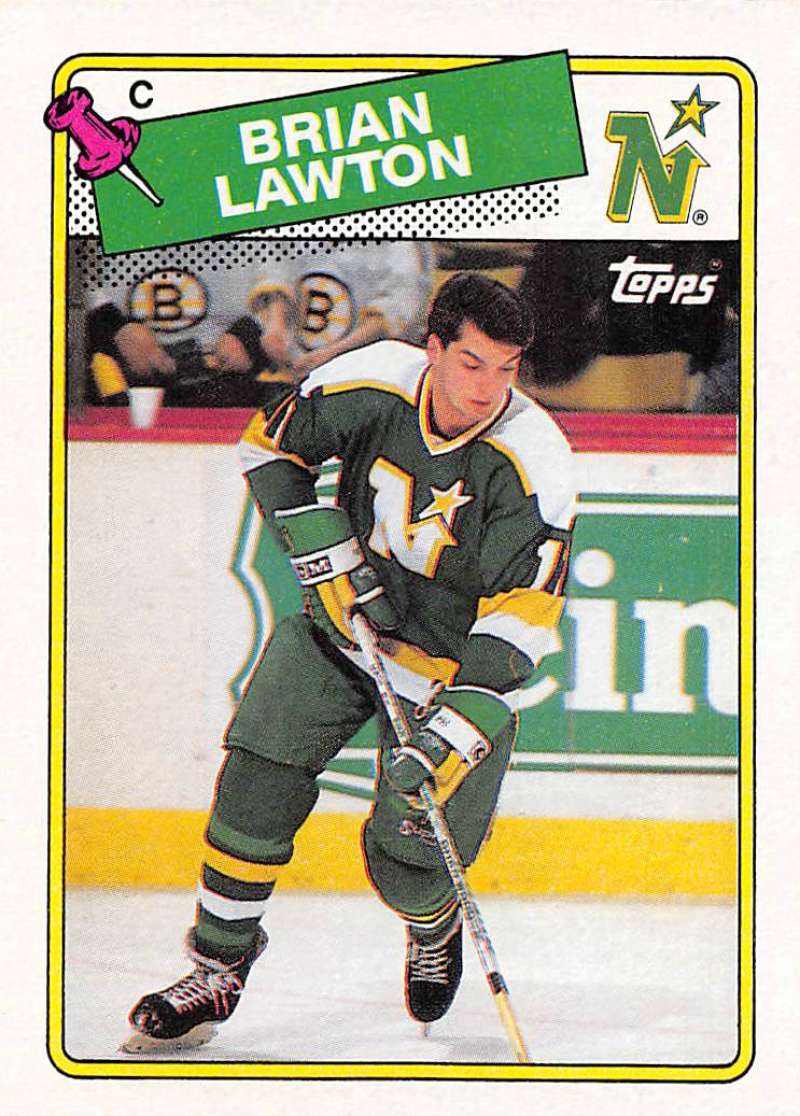 1988-89 Topps Brian Lawton #20 NM Near Mint North Stars