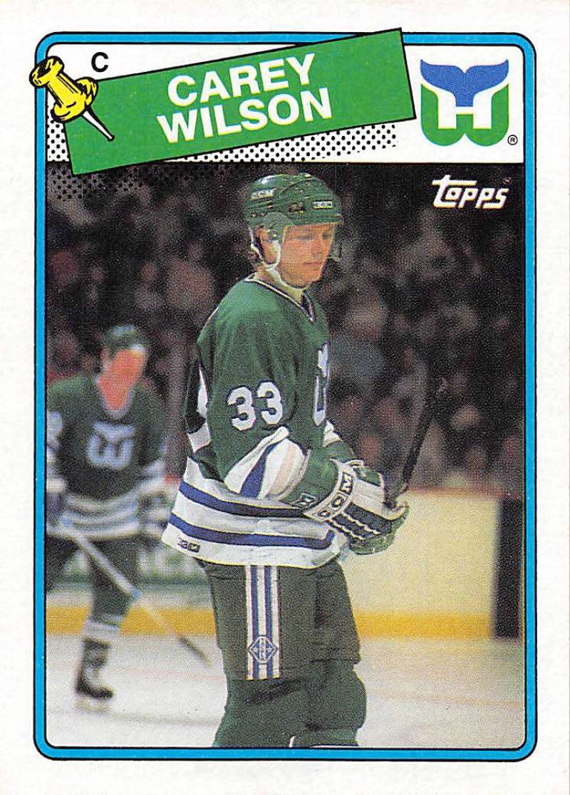 1988-89 Topps Carey Wilson #75 NM Near Mint Whalers