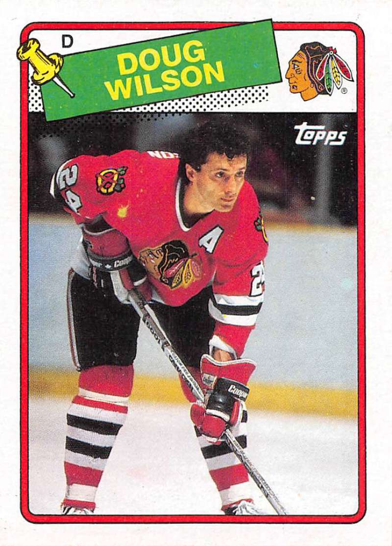 1988-89 Topps Doug Wilson #89 NM Near Mint Blackhawks