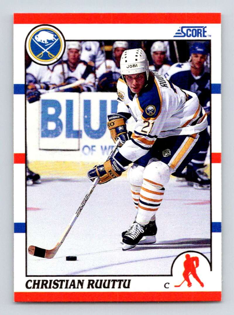 1990-91 Score Christian Ruuttu #77 NM Sabres