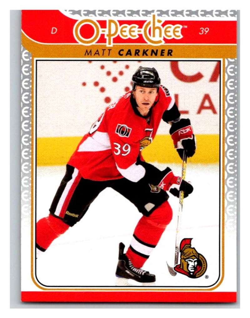 2009-10 OPC O-Pee-Chee Update Hockey #742 Matt Carkner Ottawa Senators Official 09/10 NHL Trading Card Fresh Out of Factory Set Condition!