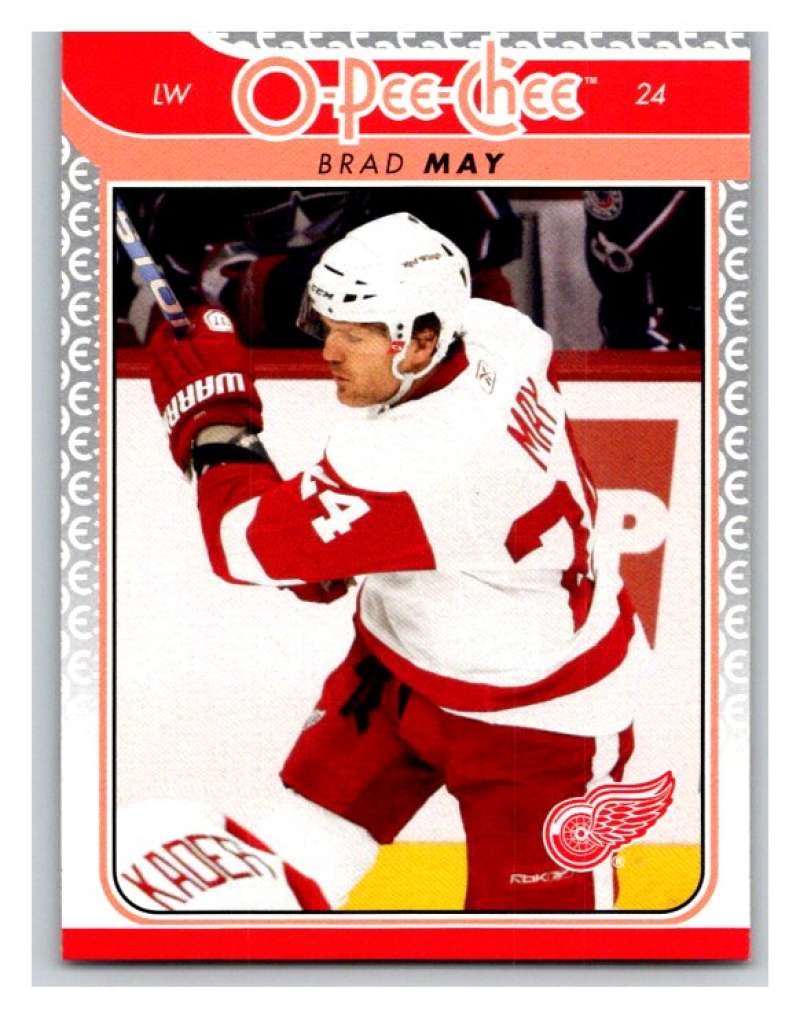 2009-10 OPC O-Pee-Chee Update Hockey #747 Brad May Detroit Red Wings Official 09/10 NHL Trading Card Fresh Out of Factory Set Condition!