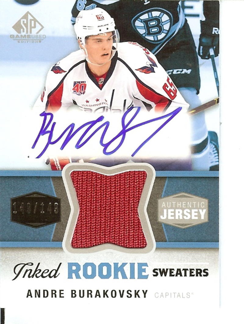 2014-15 Upper Deck SP Game Used Inked Rookie Sweaters