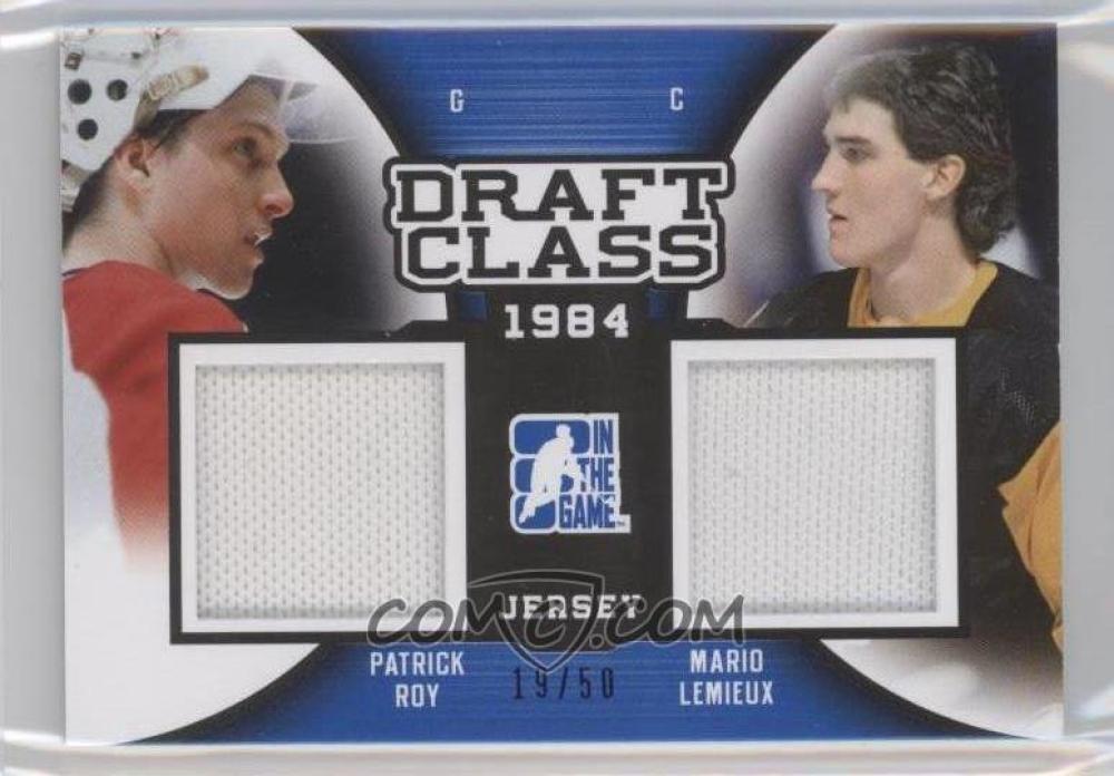 2014-15 Leaf In The Game Draft Prospects Draft Class Dual Jersey Blue