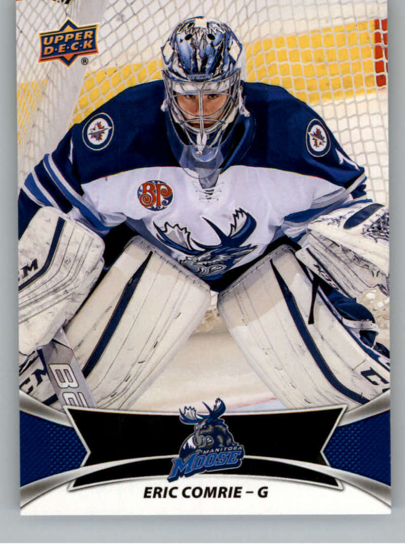 2016-17 Upper Deck AHL #38 Eric Comrie Manitoba Moose  Official American Hockey League UD Trading Card
