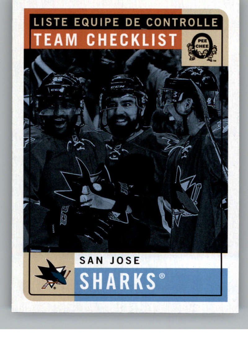 2017-18 O-Pee-Chee Retro #584 San Jose Sharks San Jose Sharks