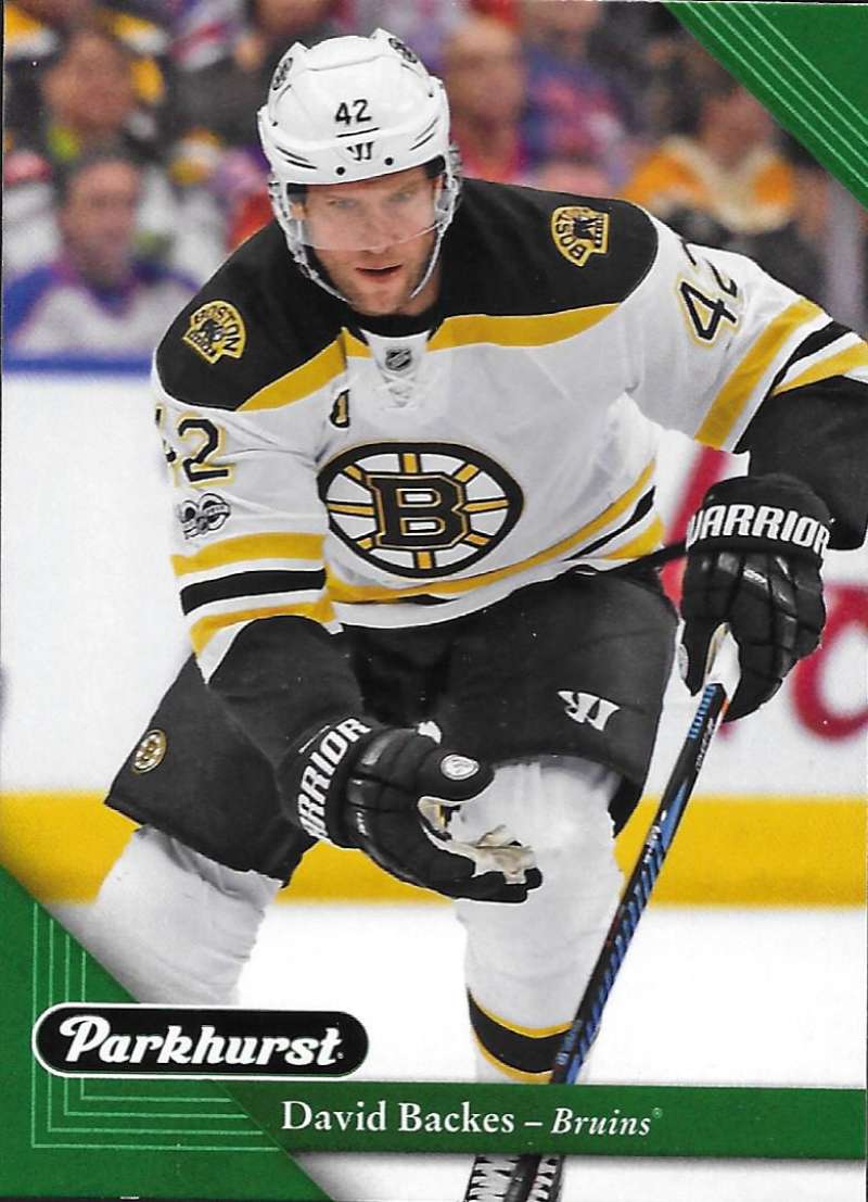 2017-18 Parkhurst NHL Hockey Trading Card #17 David Backes Boston Bruins