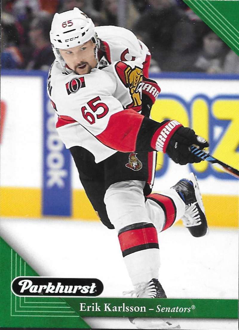 2017-18 Parkhurst NHL Hockey Trading Card #170 Erik Karlsson Ottawa Senators