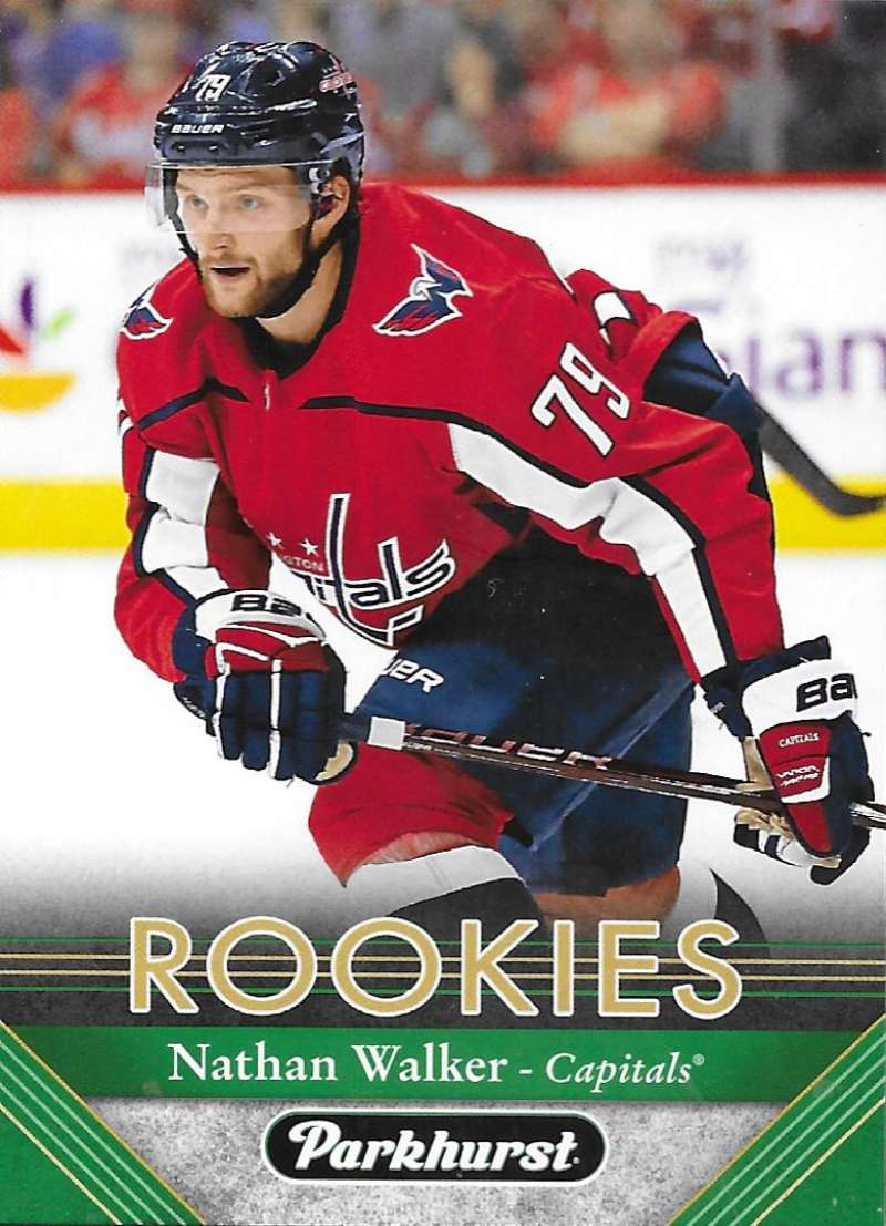 2017-18 Parkhurst NHL Hockey Trading Card #284 Nathan Walker RC Rookie Washington Capitals