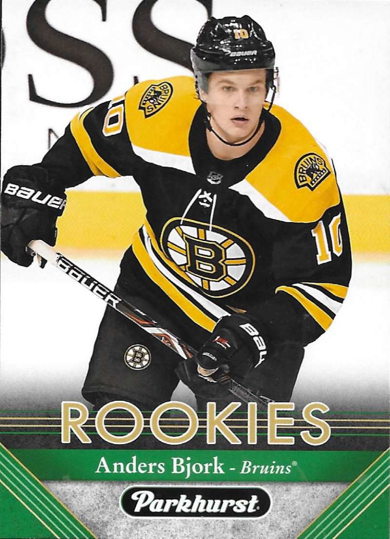 2017-18 Parkhurst NHL Hockey Trading Card #287 Anders Bjork RC Rookie Boston Bruins