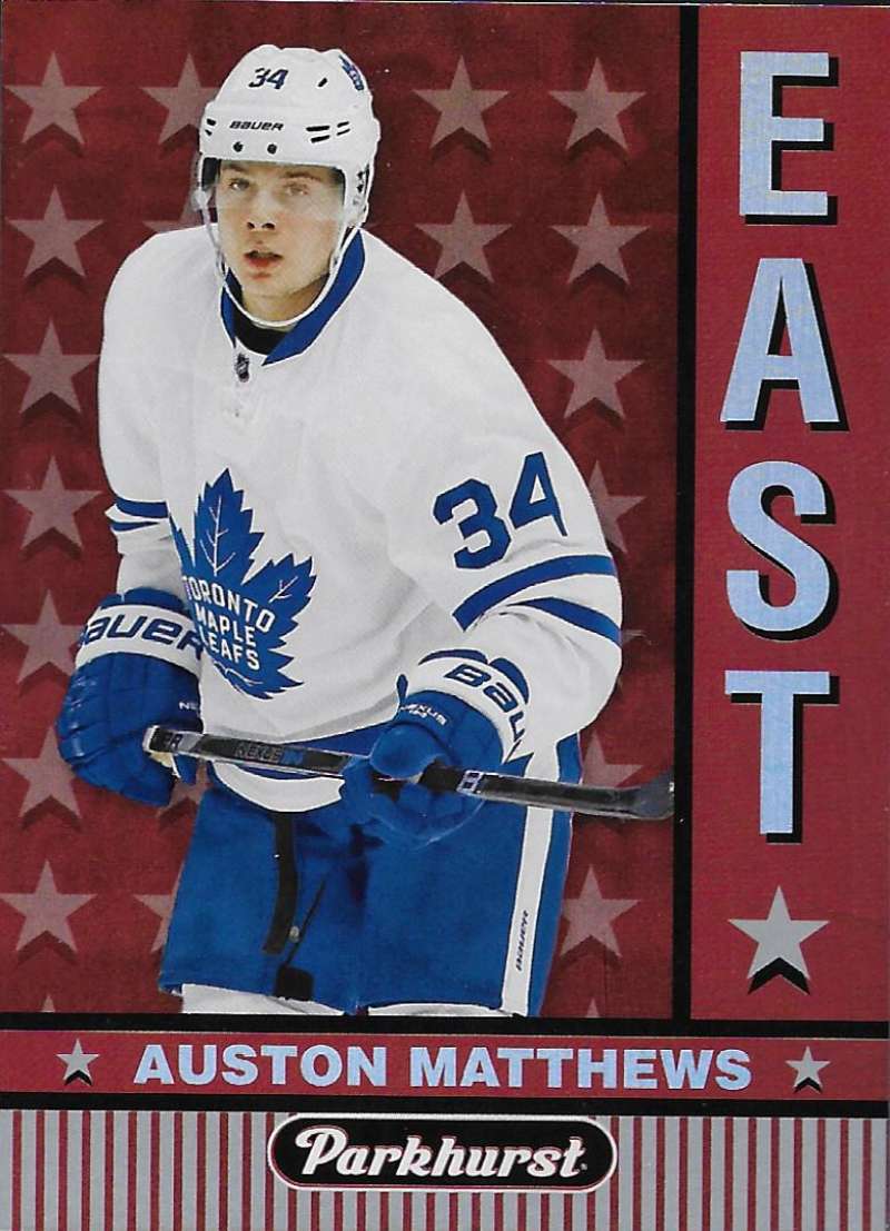 2017-18 Parkhurst NHL Hockey Trading Card East vs. West #E-2 Auston Matthews Toronto Maple Leafs