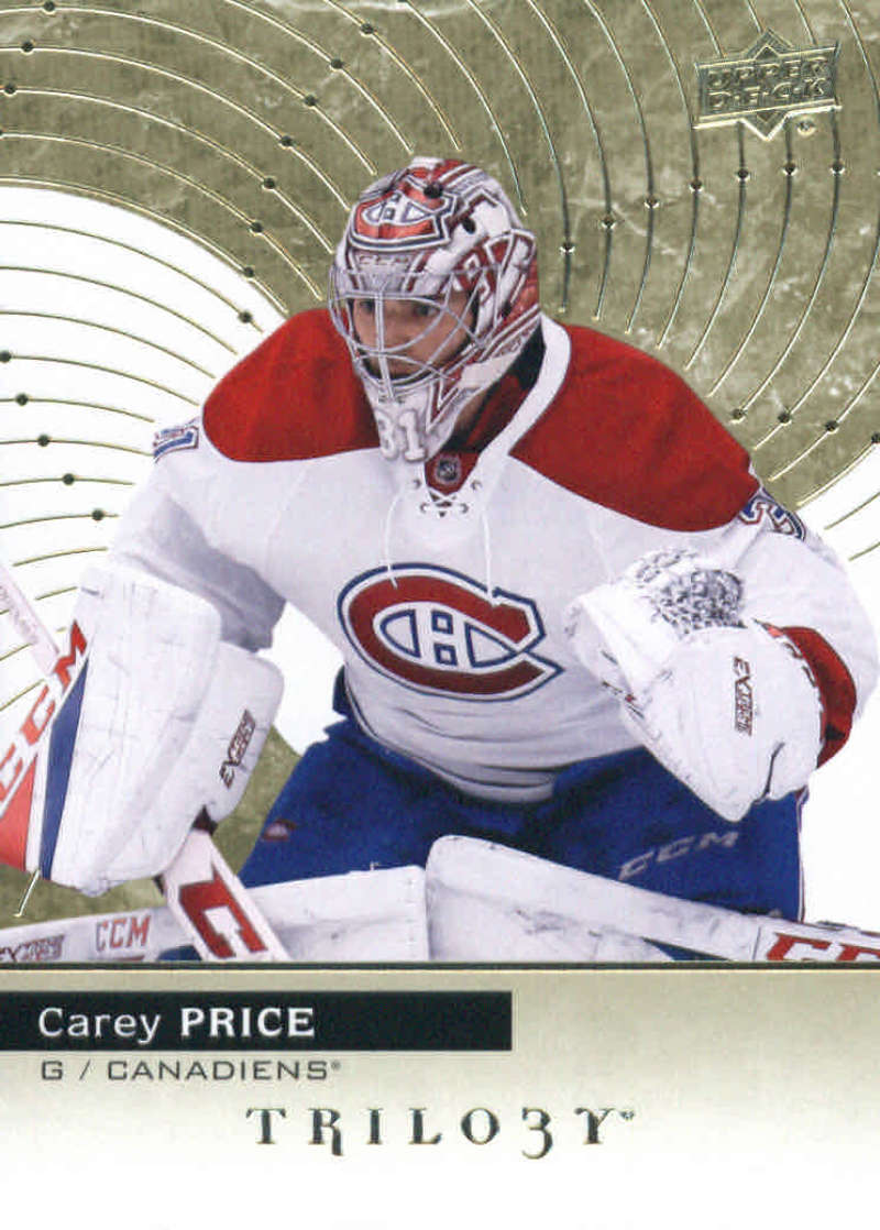2017-18 Upper Deck Trilogy #40 Carey Price Montreal Canadiens