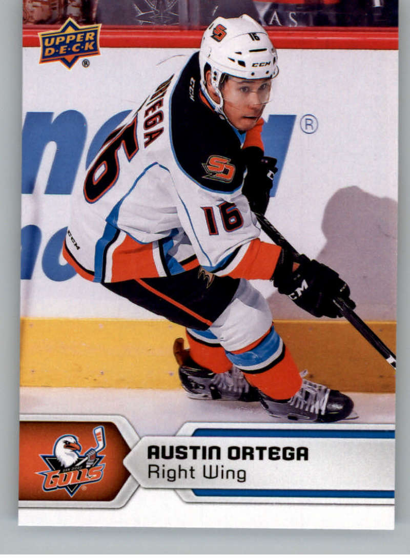 2017-18 Upper Deck AHL #66 Austin Ortega San Diego Gulls