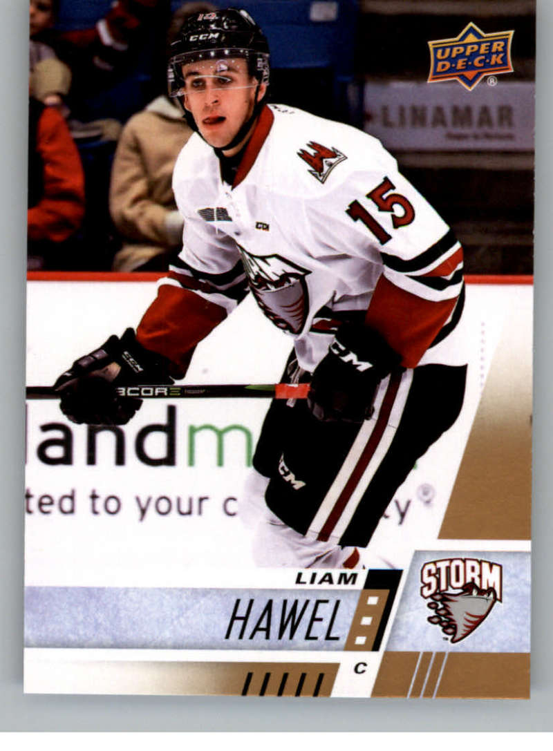2017-18 Upper Deck CHL #109 Liam Hawel Guelph Storm Canadian Hockey League Card