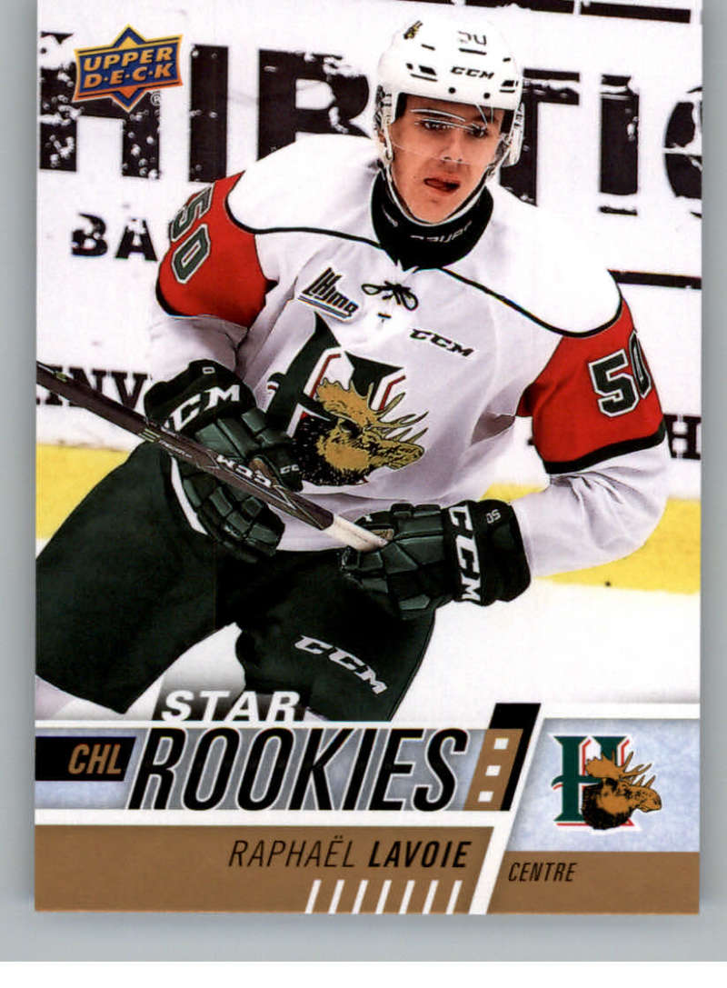 2017-18 Upper Deck CHL #322 Raphael Lavoie RC Rookie SP Halifax Mooseheads Star Rookies Canadian Hockey League Card