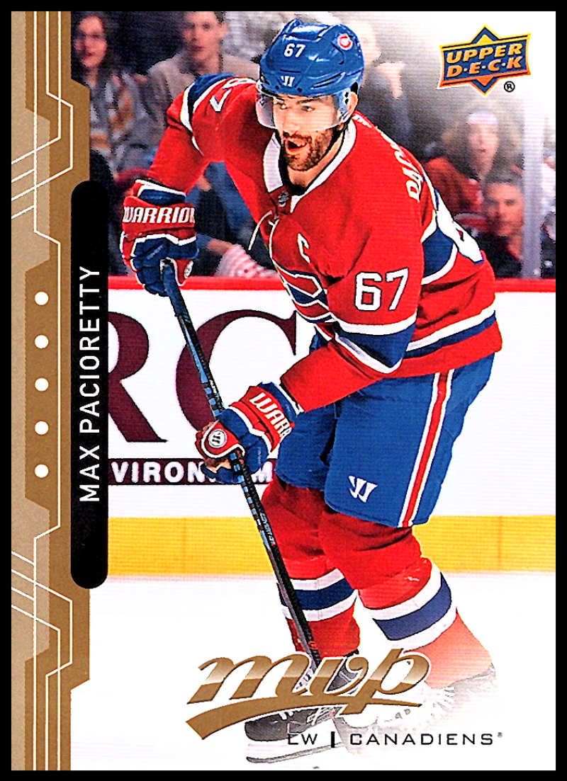2018-19 UD MVP #19 Max Pacioretty Montreal Canadiens NM-MT