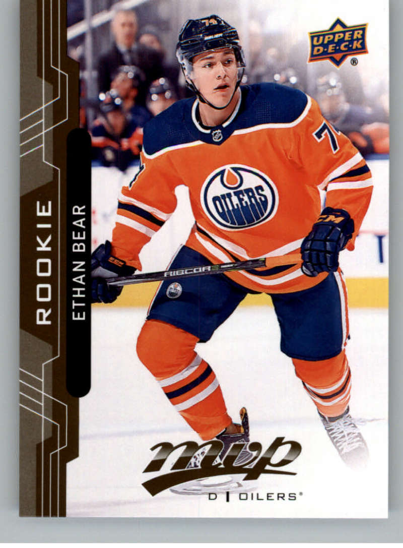 2018-19 UD MVP #229 Ethan Bear RC Rookie Card Edmonton Oilers NM-MT