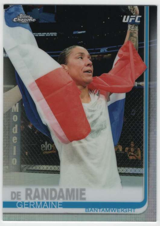2019 Topps UFC Chrome Refractor MMA #95 Germaine de Randamie Bantamweight Official Ultimate Fighting Championship Tradin