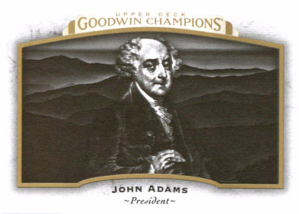2017 Upper Deck Goodwin Champions #52 John Adams President Horizontal