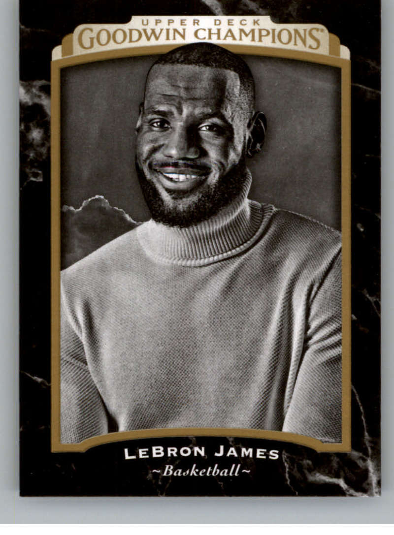 2017 Upper Deck Goodwin Champions #140 LeBron James SP Basketball Black and White