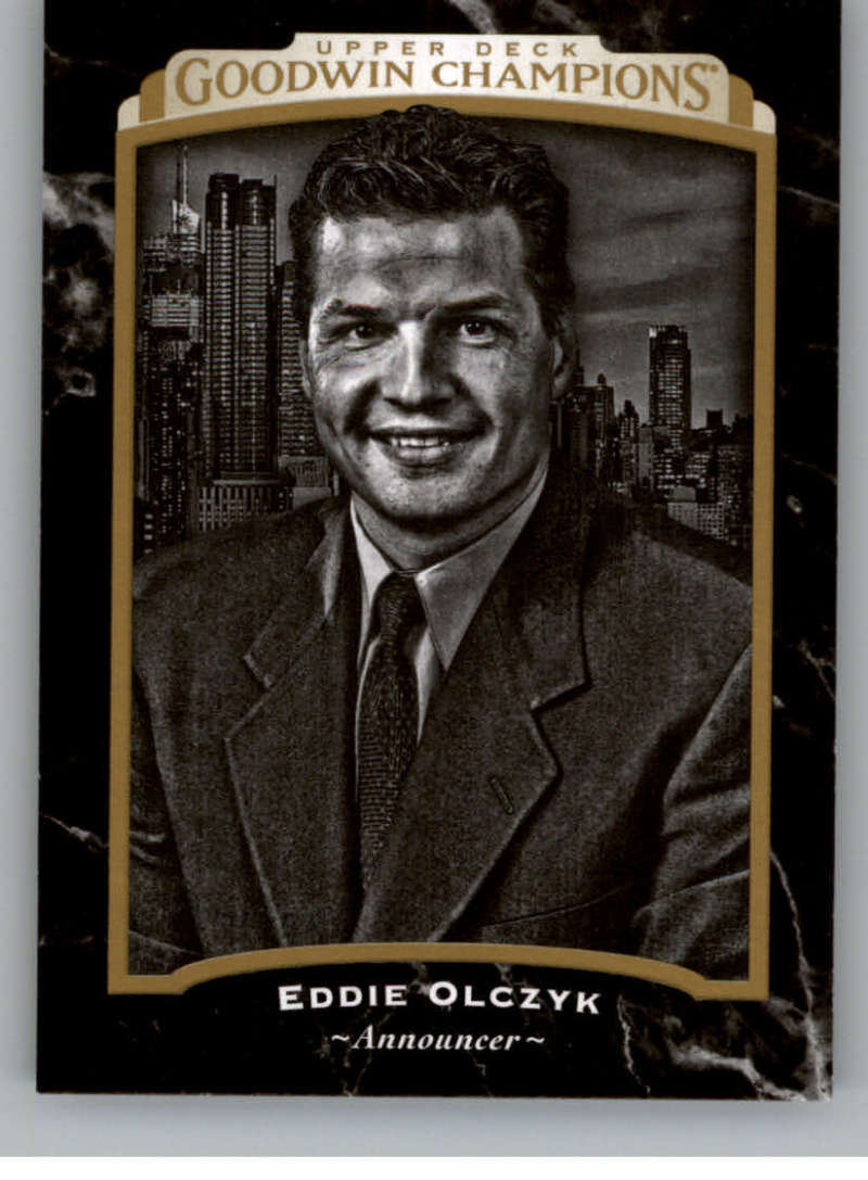 2017 Upper Deck Goodwin Champions #144 Ed Olczyk SP Broadcaster Black and White