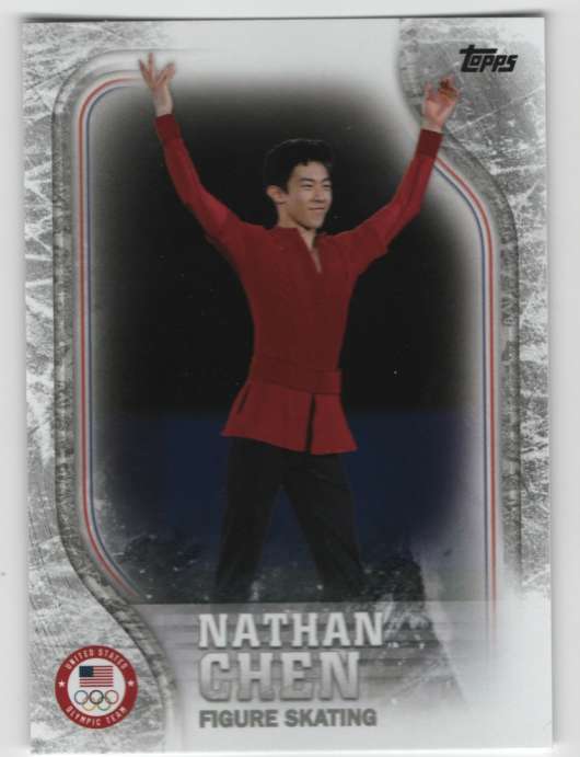 2018 Topps US Winter Olympics Silver #US-17 Nathan Chen Figure Skating