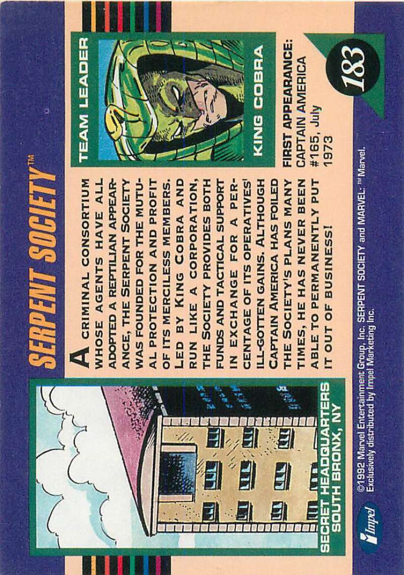 1992 Impel (Skybox) Marvel Universe III Trading Cards Pick