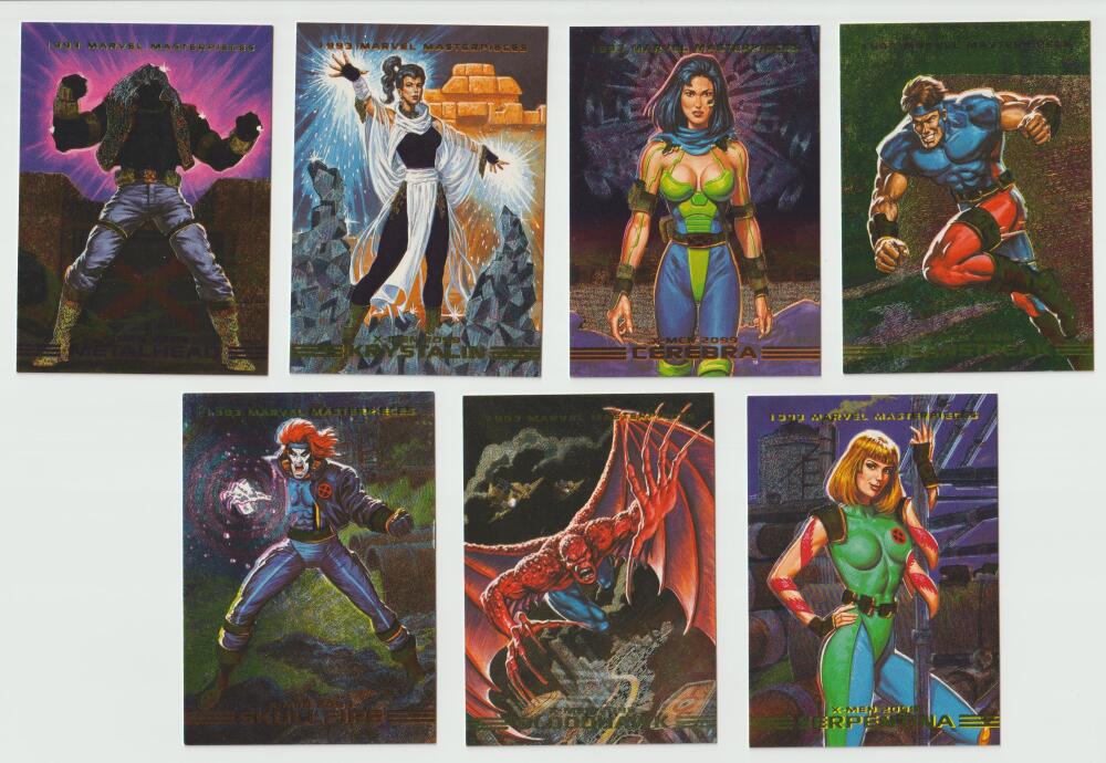 1993 skybox marvel masterpieces Nonsport Card Checklists