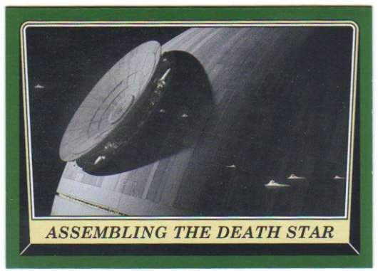 2016 Topps Star Wars Rogue One Mission Briefing Green #105 Assembling the Death Star Official Motion Picture Collectible Trading Card