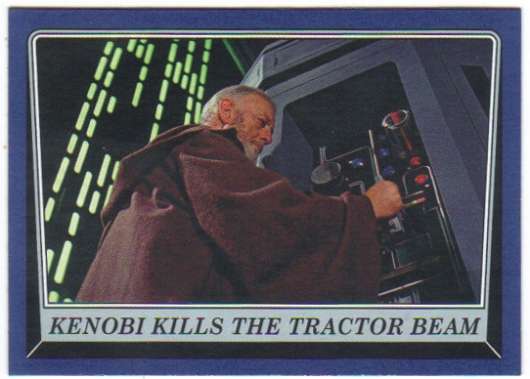 2016 Topps Star Wars Rogue One Mission Briefing Blue #41 Kenobi kills the tractor beam Official Motion Picture Collectible Trading Card