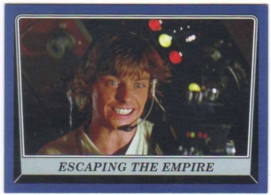 2016 Topps Star Wars Rogue One Mission Briefing Blue #43 Escaping the Empire Official Motion Picture Collectible Trading Card