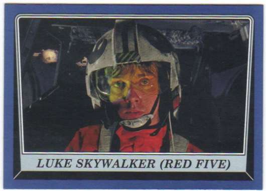 2016 Topps Star Wars Rogue One Mission Briefing Blue #86 Luke Skywalker (Red Five) Official Motion Picture Collectible Trading Card