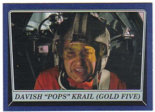 2016 Topps Star Wars Rogue One Mission Briefing Blue #93 Davish "Pops" Krail (Gold Five) Official Motion Picture Collectible Trading Card