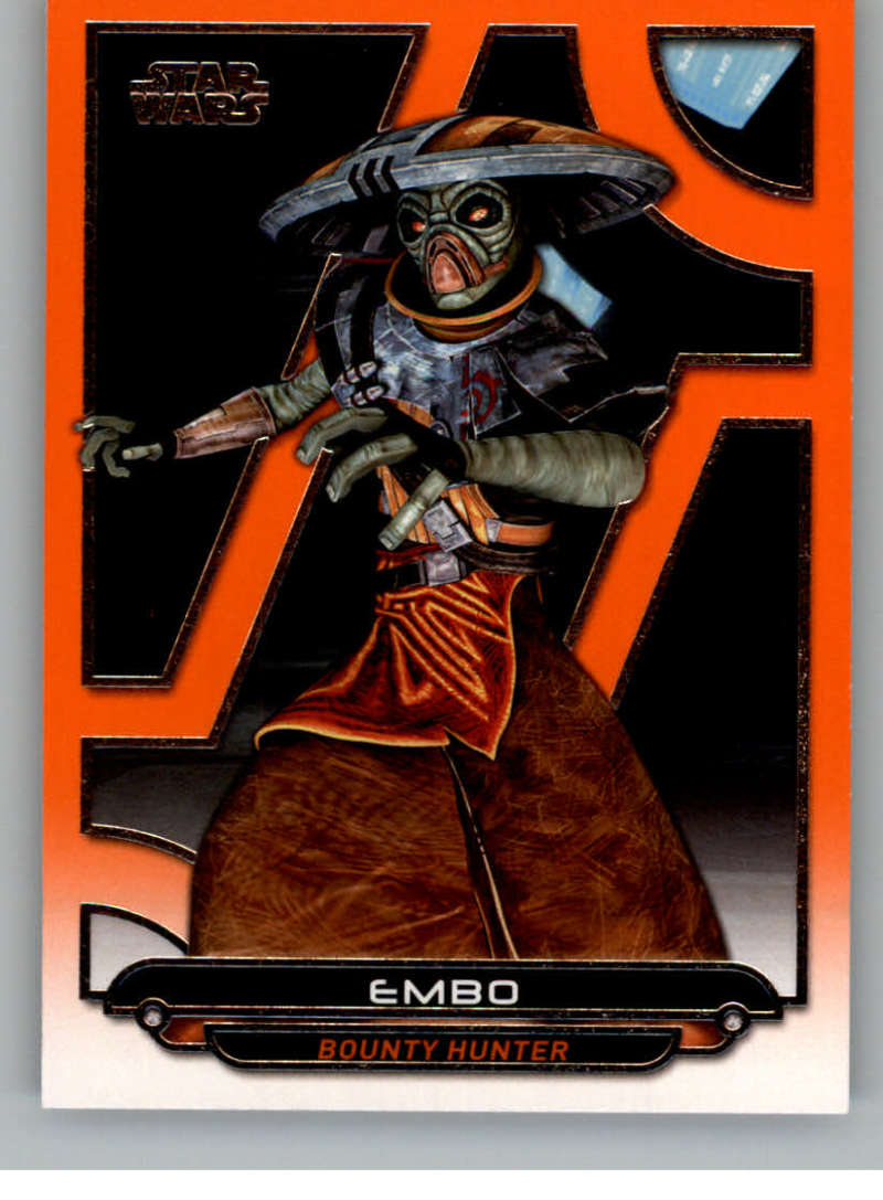 2017 Topps Star Wars Galactic Files Reborn Orange #ACW-16 Embo Official Motion Picture Collectible Trading Card