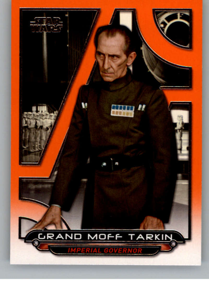 2017 Topps Star Wars Galactic Files Reborn Orange #ANH-14 Grand Moff Tarkin Official Motion Picture Collectible Trading Card