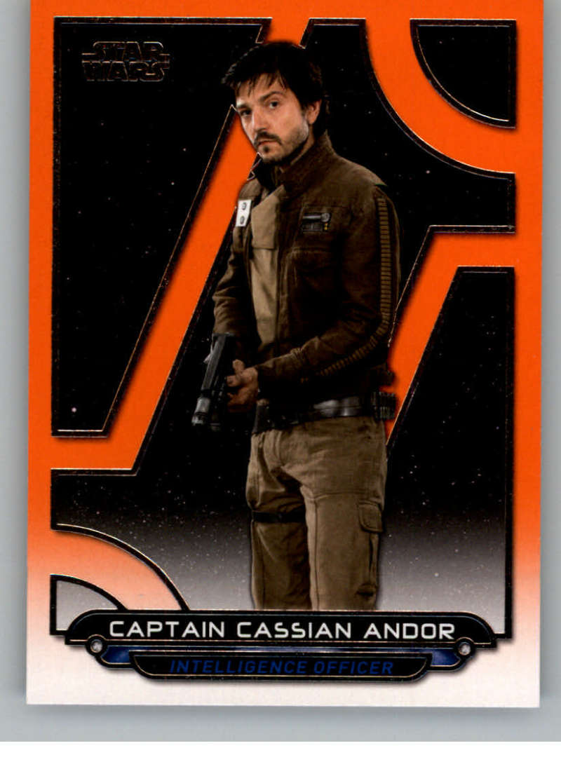 2017 Topps Star Wars Galactic Files Reborn Orange #RO-2 Captain Cassian Andor Official Motion Picture Collectible Trading Card