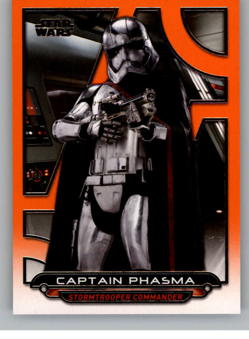 2017 Topps Star Wars Galactic Files Reborn Orange #TFA-5 Captain Phasma Official Motion Picture Collectible Trading Card