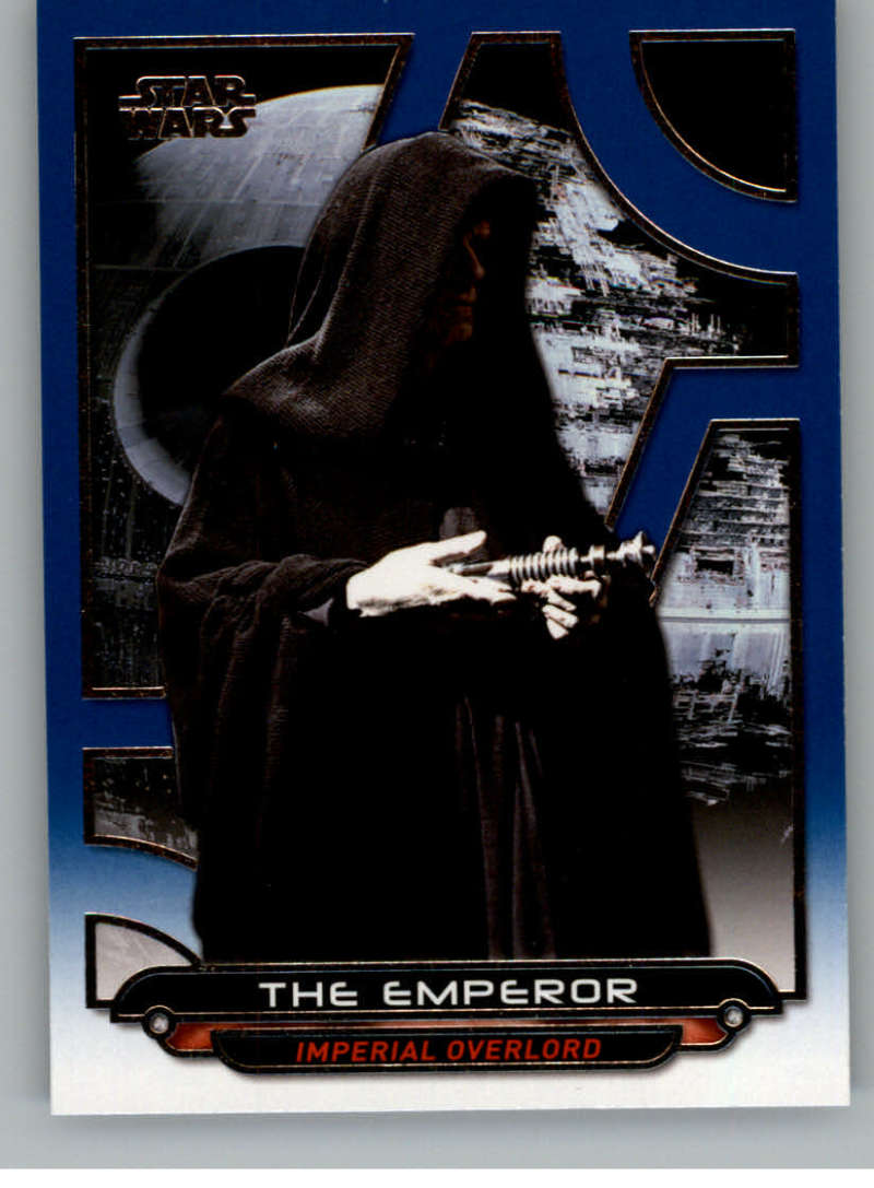 2017 Topps Star Wars Galactic Files Reborn Blue #ROTJ-2 The Emperor Official Motion Picture Collectible Trading Card