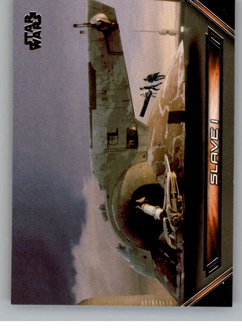 2017 Topps Star Wars Galactic Files Reborn Vehicles #V-9 Slave I Official Motion Picture Collectible Trading Card
