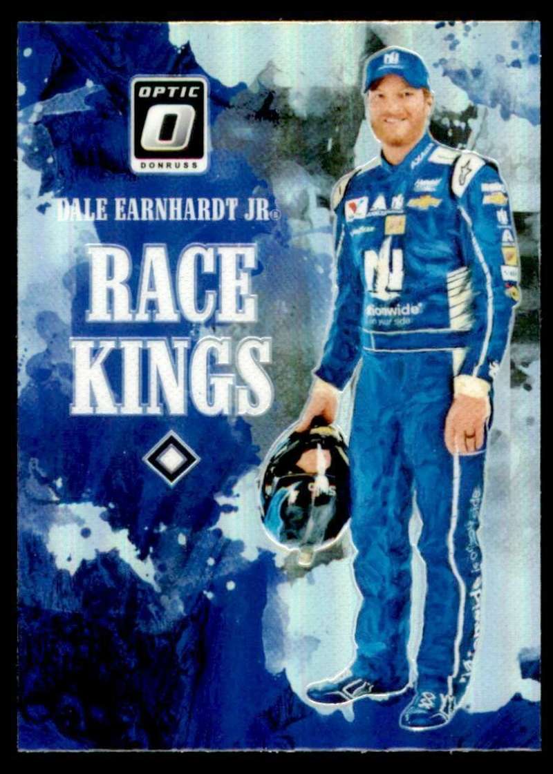 2019 Donruss Racing Optic Holo Parallel #4 Dale Earnhardt Jr Nationwide/Hendrick Motorsports/Chevrolet Race Kings  Official NASCAR Trading Card by Pan