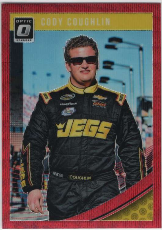 2019 Donruss Racing Optic Red Wave #53 Cody Coughlin JEGS/GMS Racing/Chevrolet  Official Panini NASCAR Trading Card