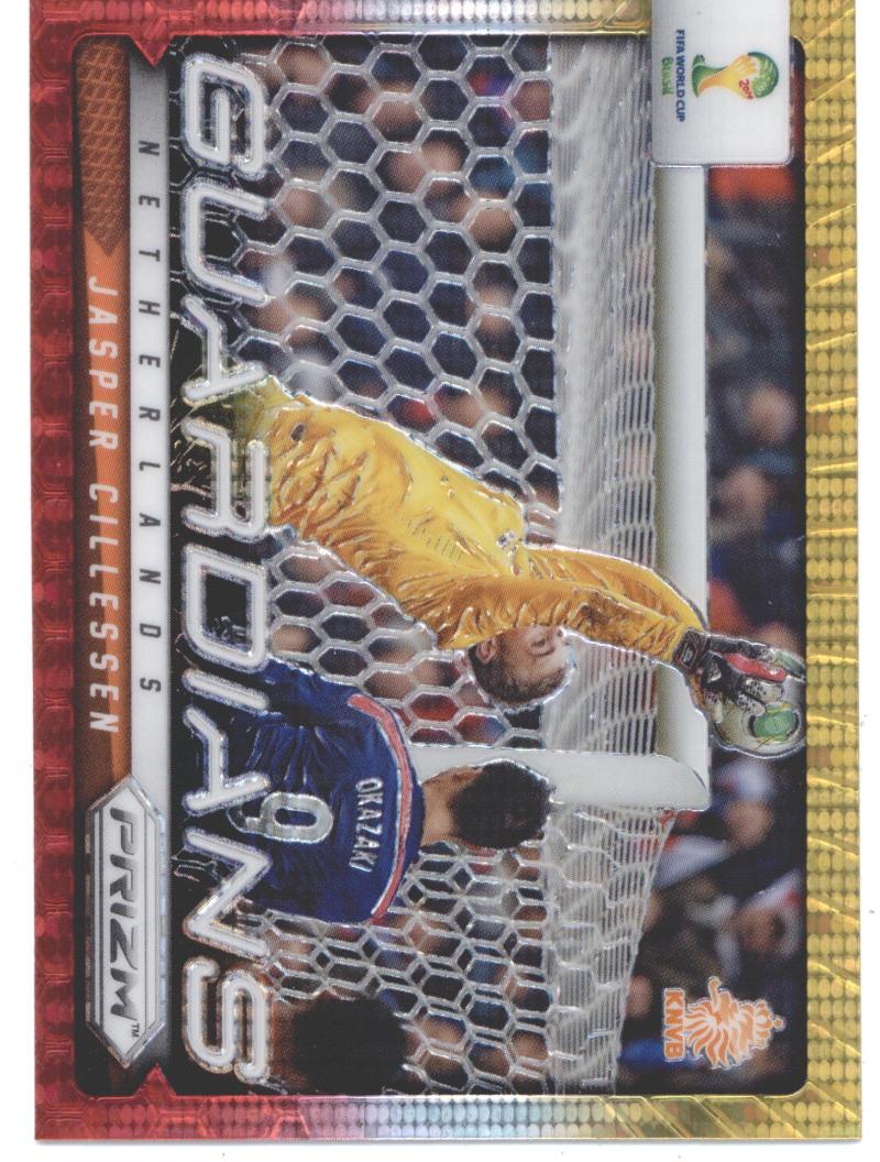 2014 Panini World Cup Prizm Guardians Yellow and Red Pulsar Prizms