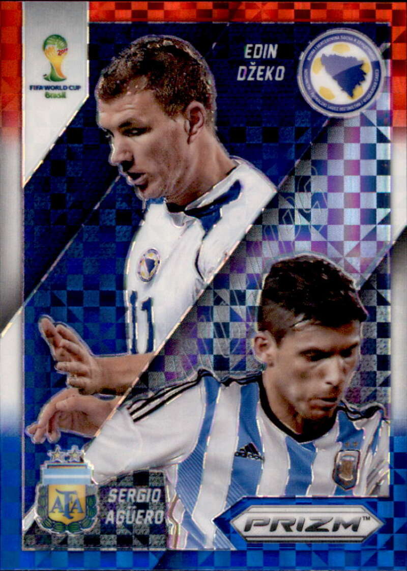 2014 Panini World Cup Prizm World Cup Matchups Red, White and Blue Power Plaid Prizms