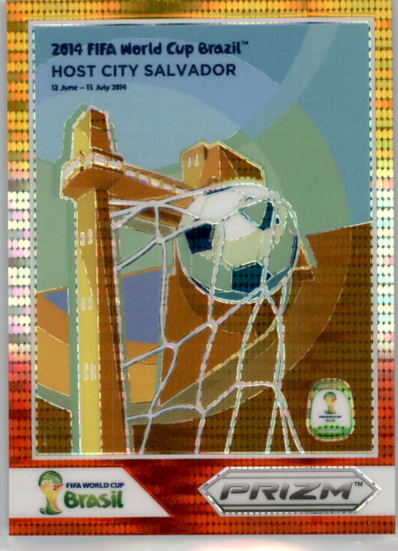 2014 Panini World Cup Prizm World Cup Posters Yellow and Red Pulsar Prizms
