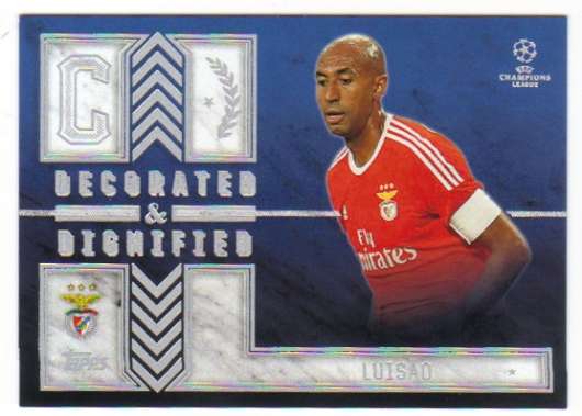 2015-16 Topps UEFA Champions League Showcase Decorated and Dignified #DD-L Luisao SL Benfica