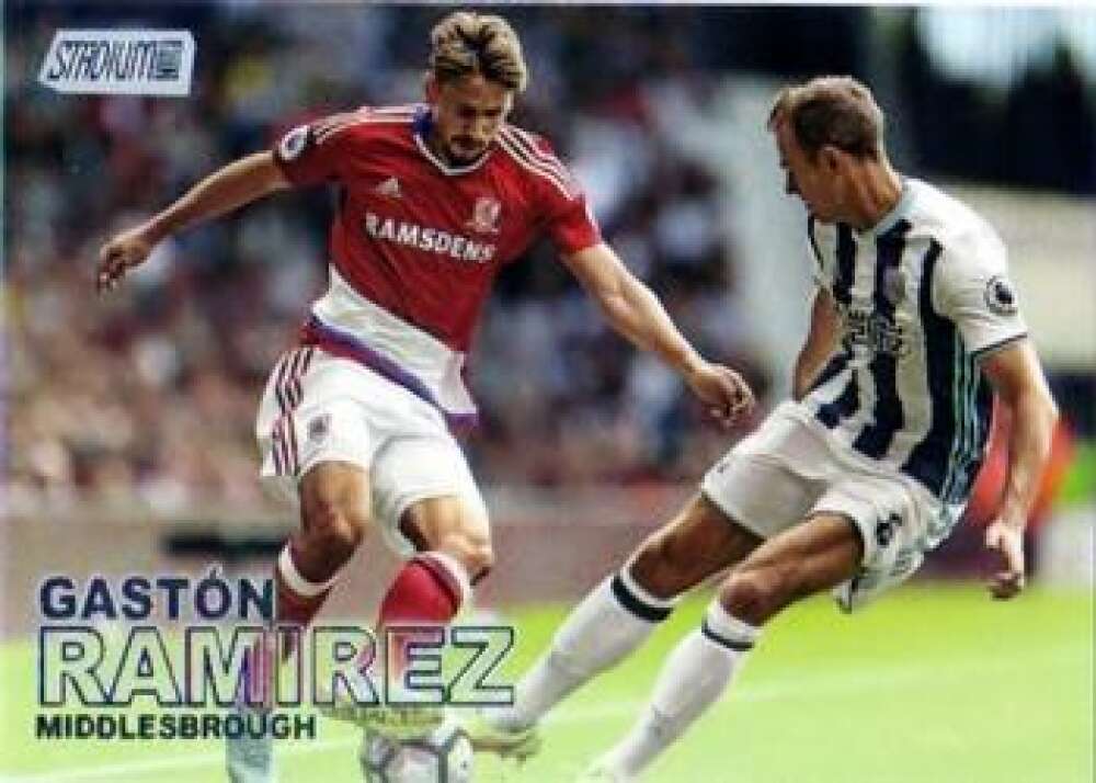 2016-17 Topps Stadium Club Premier League #7 Gaston Ramirez NM-MT Middlesbrough  Soccer