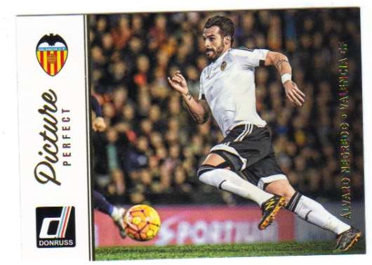 2016-17 Donruss Picture Perfect Soccer #14 Alvaro Negredo Valencia CF Official Panini Futbol Card