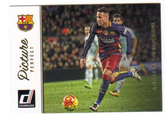 2016-17 Donruss Picture Perfect Soccer #42 Neymar Jr. FC Barcelona Official Futbol Card From Panini America