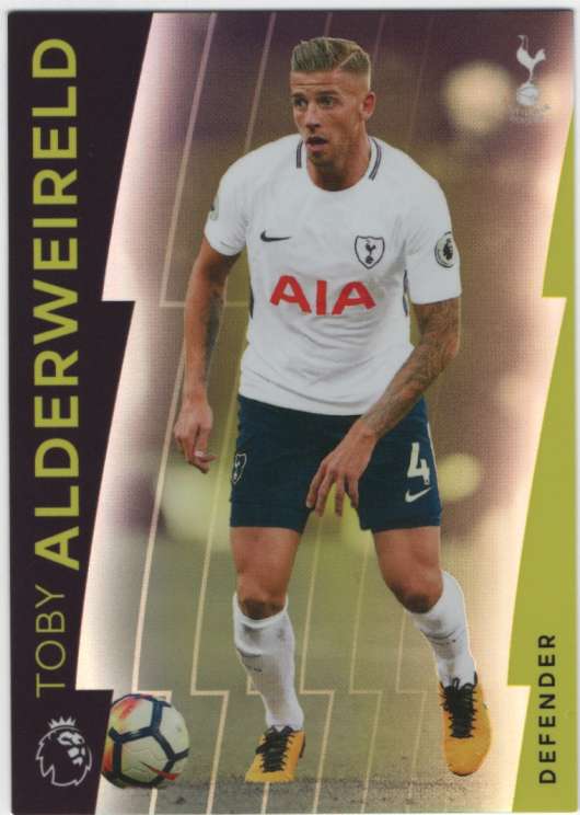 2017-18 Topps Platinum Premier League Soccer #81 Toby Alderweireld Tottenham Hotspur  Official Futbol Trading Card