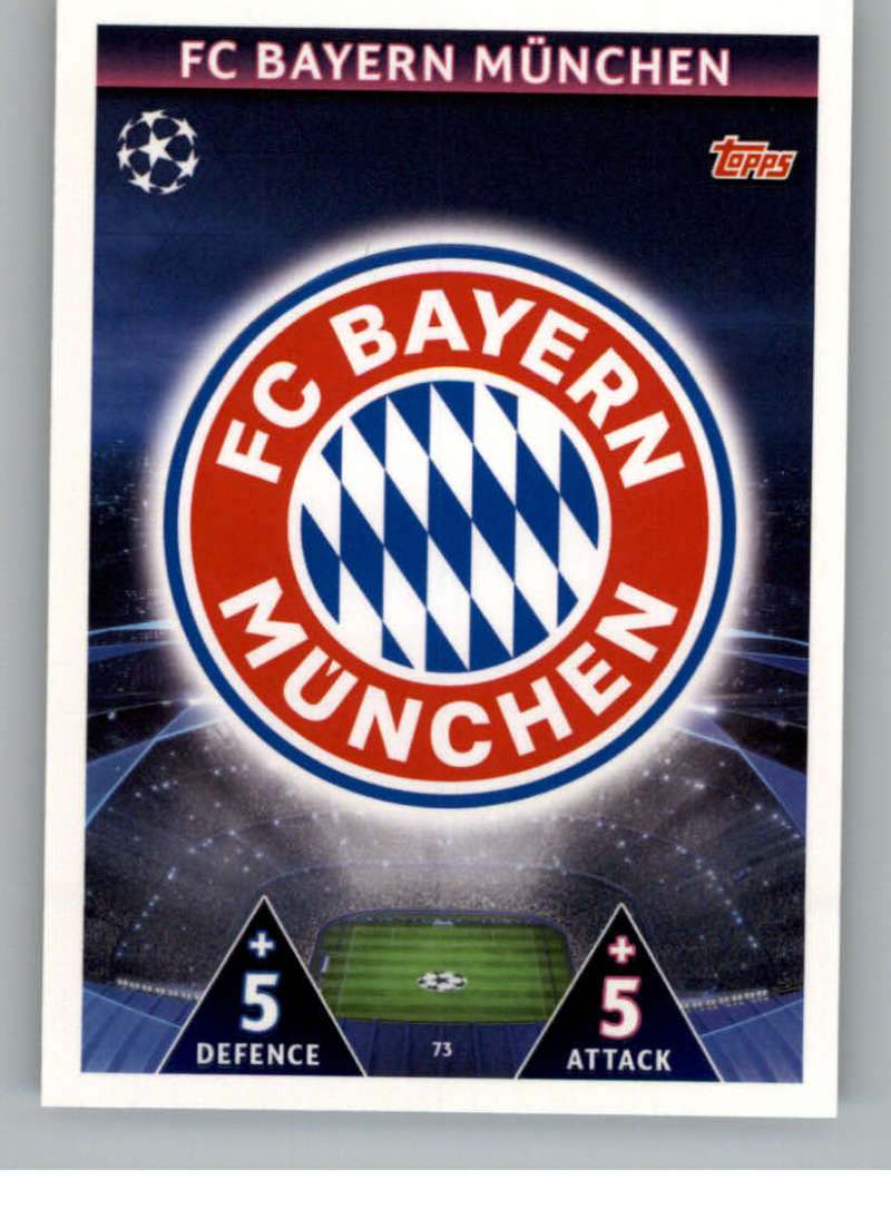 2018-19 Topps UEFA Champions League Match Attax #73 Club Emblem FC Bayern Munchen  Official Futbol Soccer Card